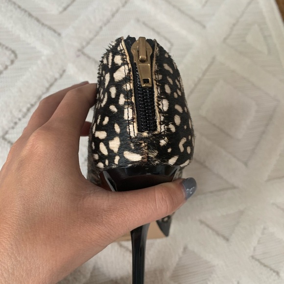 Dolce Vita nisha blk & white calf fur booties - Picture 3 of 7